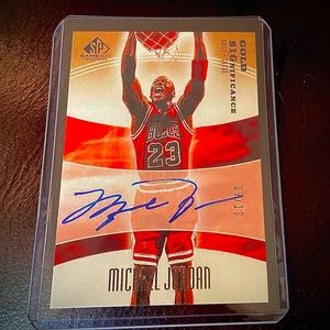Michael Jordan Autographed Card